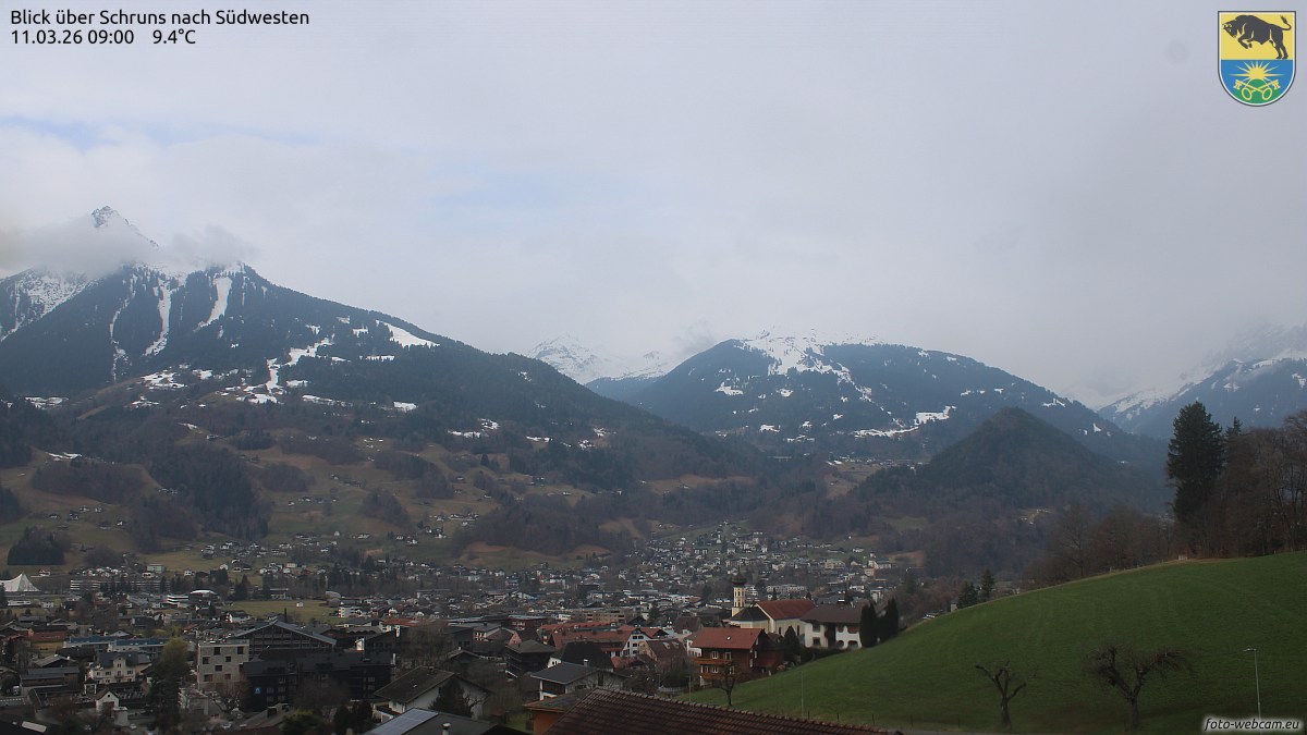 Marktgemeinde Schruns auf 735 m Seehöhe