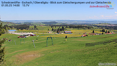 Der Alpengasthof Buchensteinwand vom Jakobskreuz aus fotografiert. • © skiwelt.de - Silke Schön