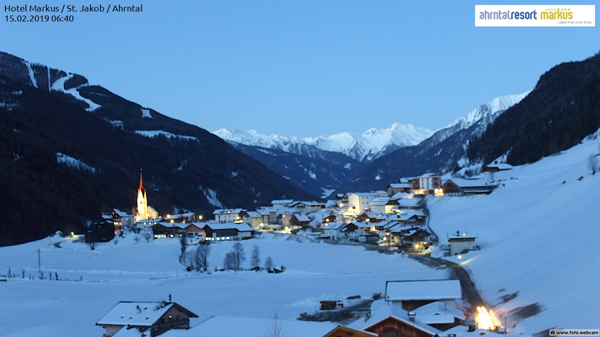 St Jakob Ahrntal 15 02 19 06 40 Foto Webcam Eu