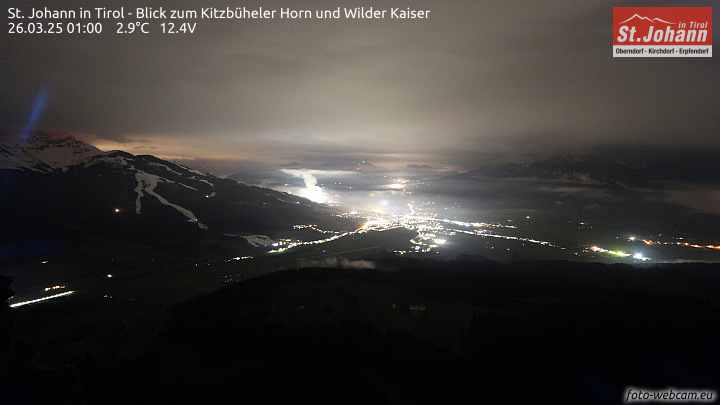 Uitzicht op de Kitzbüheler Horn en Wilder Kaiser