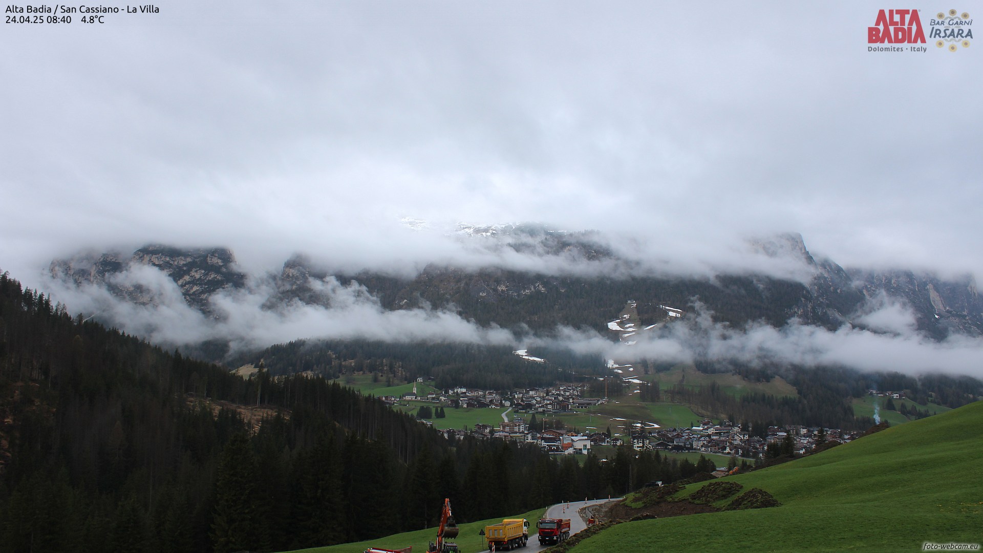 Webcam Panorama su Gardenaccia - La Villa, Alta Badia