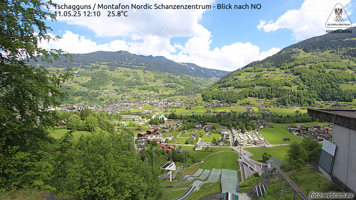 Skisprunganlage in Schruns-Tschagguns, das Montafon Nordic Zentrum.