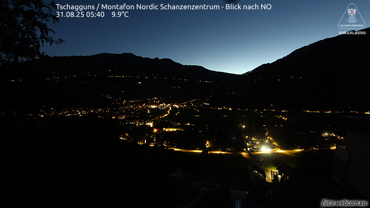 Skisprunganlage in Schruns-Tschagguns, das Montafon Nordic Zentrum.