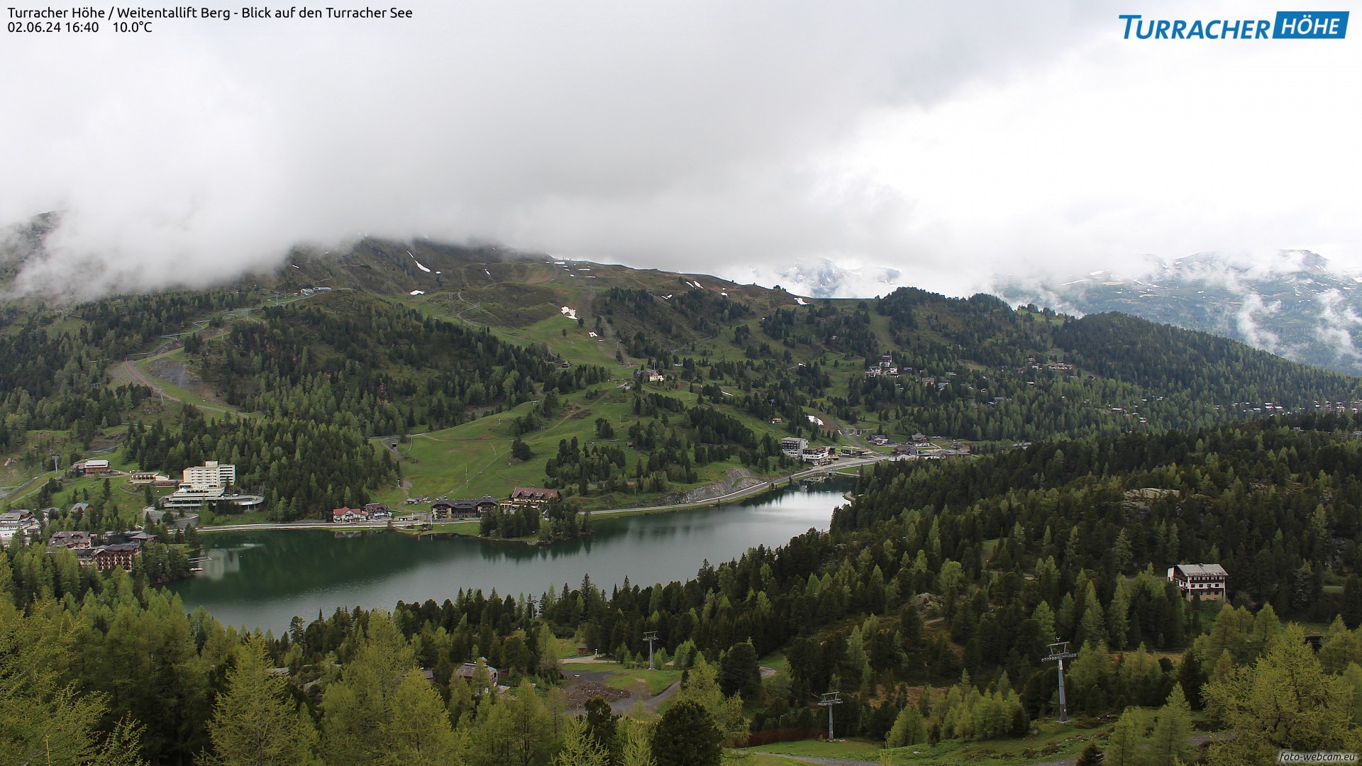 Turracher Höhe / Weitentallift Berg 1.970 m - Blick auf den Turracher See