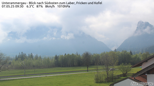 Webcam Unterammergau, Ammergauer Alpen