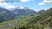 Webcams Osttirol: Wetter und Livebild Virgen/Sonnberg mit Blick nach Westen - 1430 Meter Seehöhe