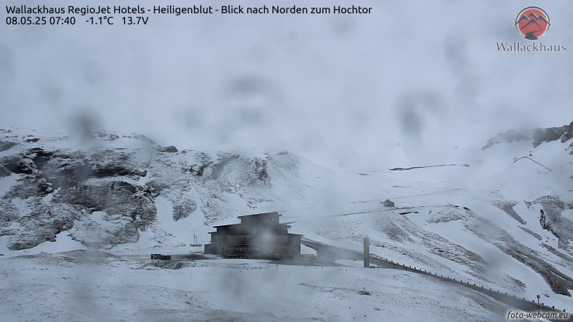 WEBkamera Grossglockner Hochalpenstrasse - Wallackhaus (směr Hochtor)