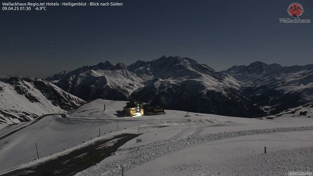 Webcam Wallackhaus Süd - Wetter am Großglockner