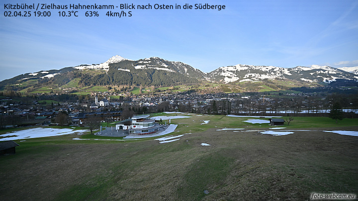 Blik op Kitzbühel (762 meter) 