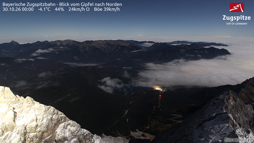 Webcam Zugspitze, Gipfel nach Norden