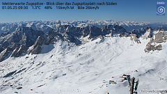 Webcam Zugspitze Süd - Garmisch-Partenkirchen - Grainau - Skigebiet Zugspitze