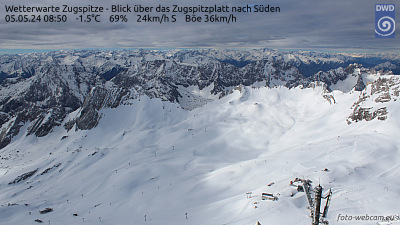 Zugspitze - Zugspitze - pohled na jih